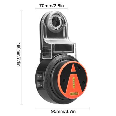Collecteur de poussière amovible Portable 2 en 1, perçage électrique mural, niveau Laser