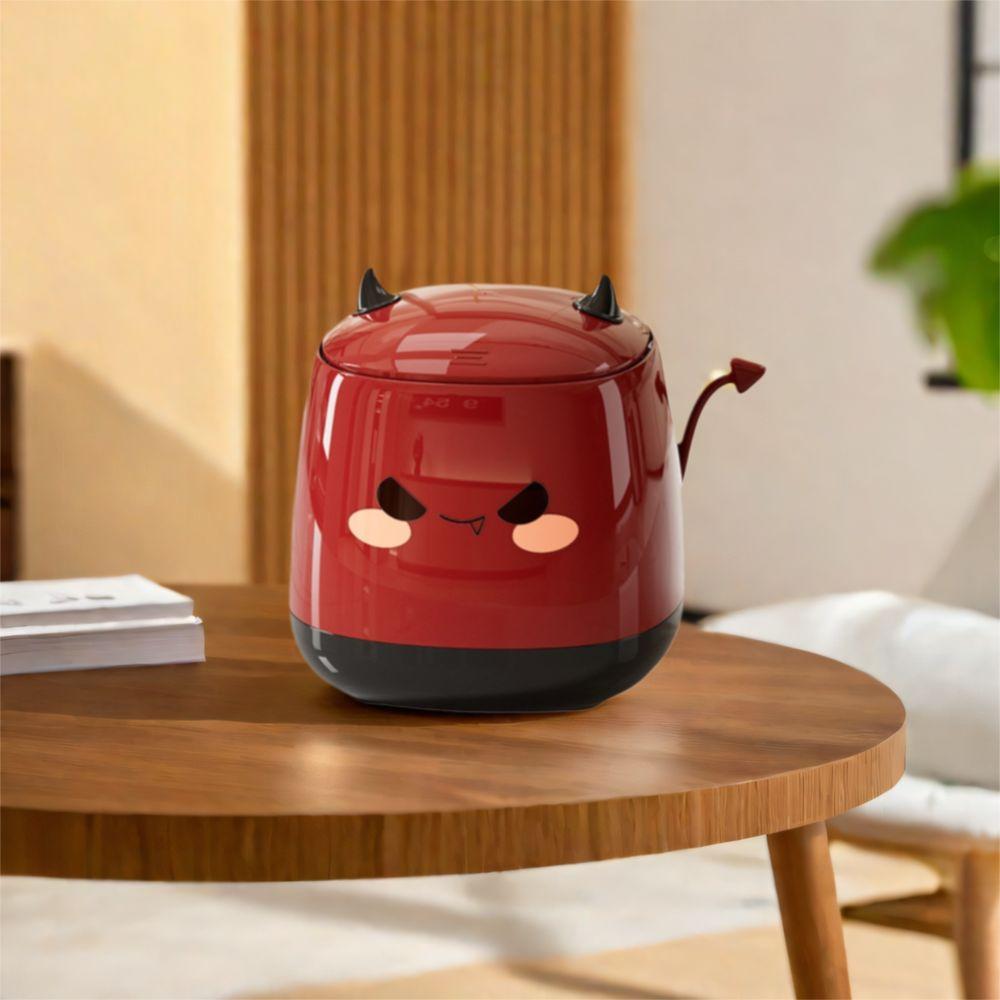 Simple Design Mini Trash Can Cartoon Dust Bin Stylish Desktop Trash Can Car