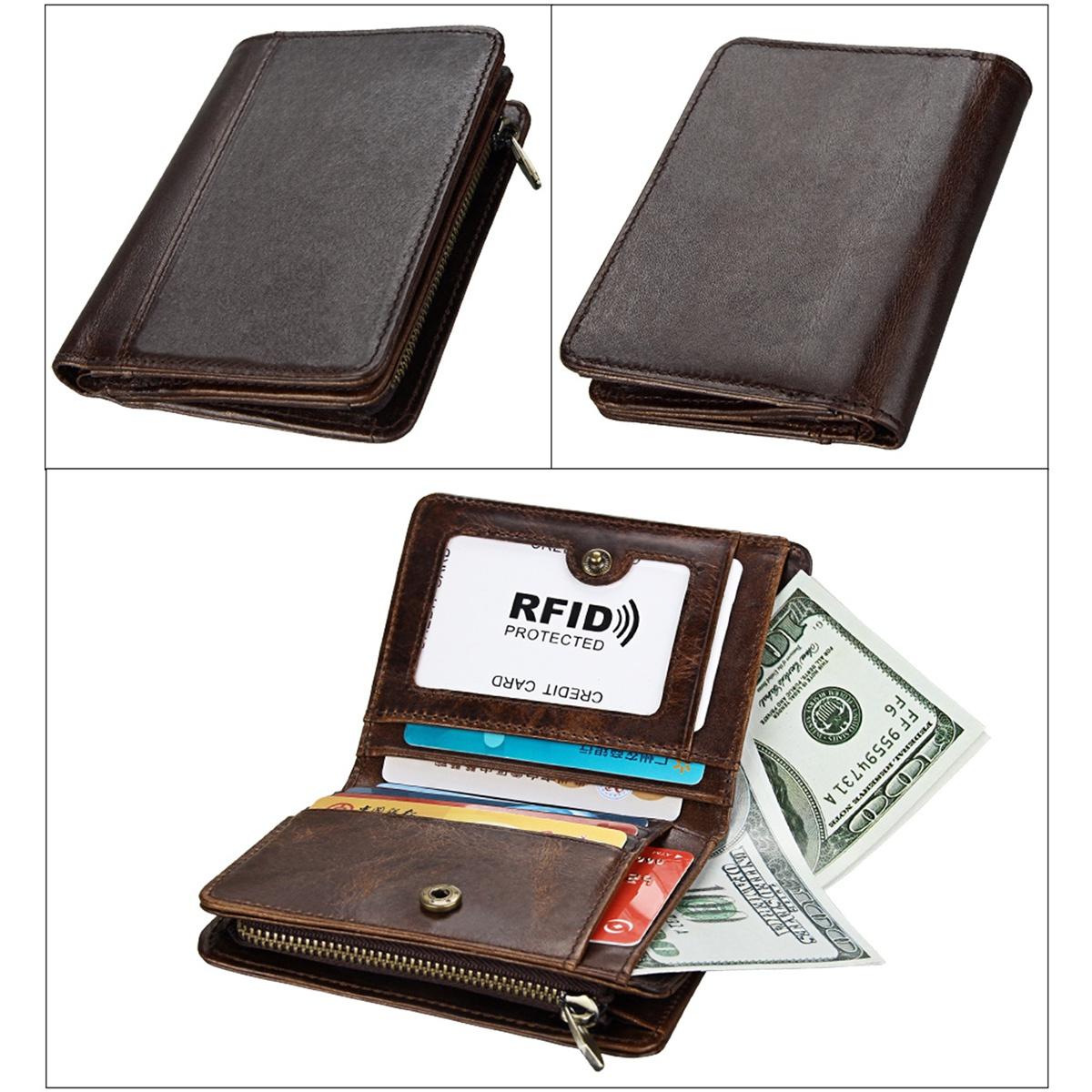 Мужской кошелек из натуральной кожи из воловьей кожи — фото 9