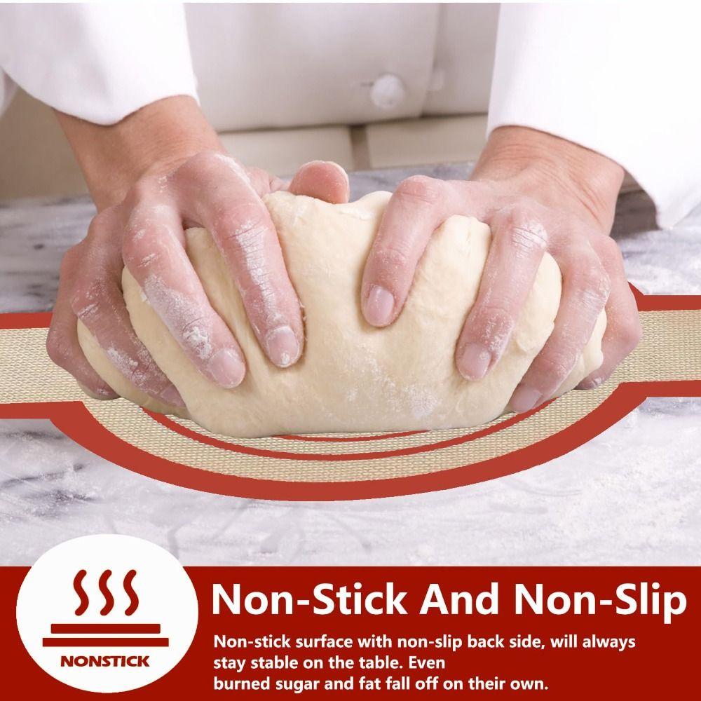 2Pcs Silicone Baking Mat Set Non-Stick Dough Transfer Mat Bread Kneading Pad  Kitchen Baking Tools