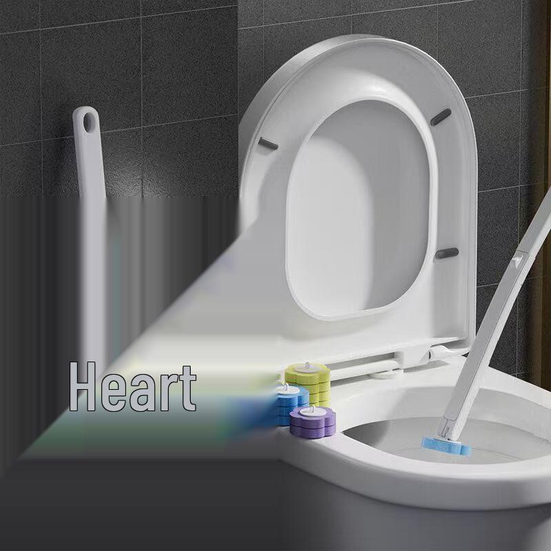 Wall-Mounted Disposable Toilet Brush Heads Set for Complete Bathroom Cleaning
