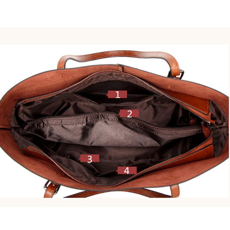 Borse da donna con manico superiore Borsa casual in pelle PU da donna con doppia tracolla Borse a tracolla grandi resistenti all'usura di buona qualità per donna