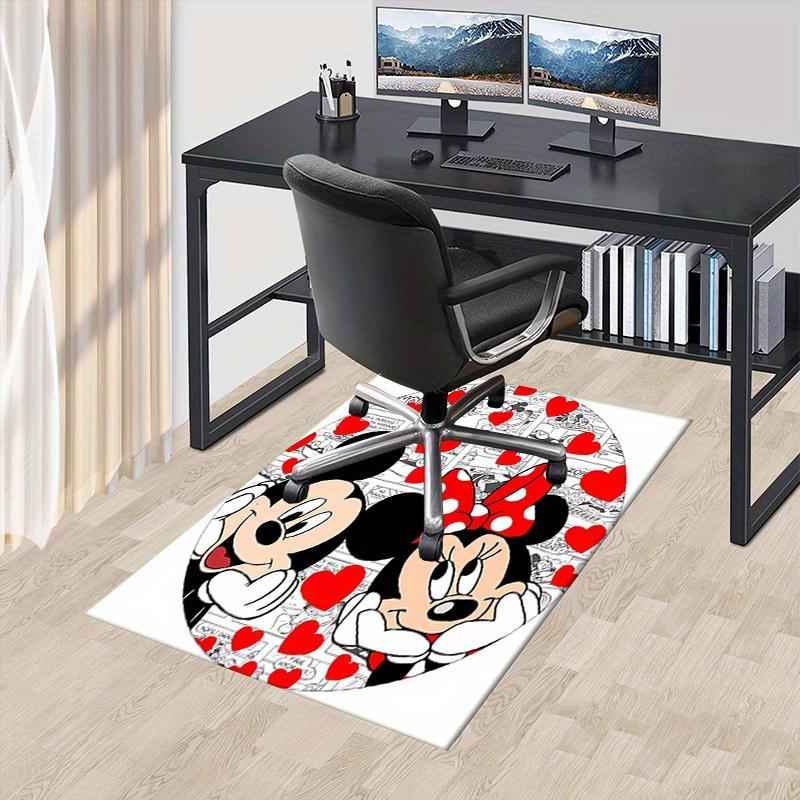 

Mickey Mouse and Minnie Mouse Love Story Office Carpet, Desk Mat, Gift for Home Decor, Valentine s Day Present, Cute Cartoon Characters Floo 60cm by 90cm