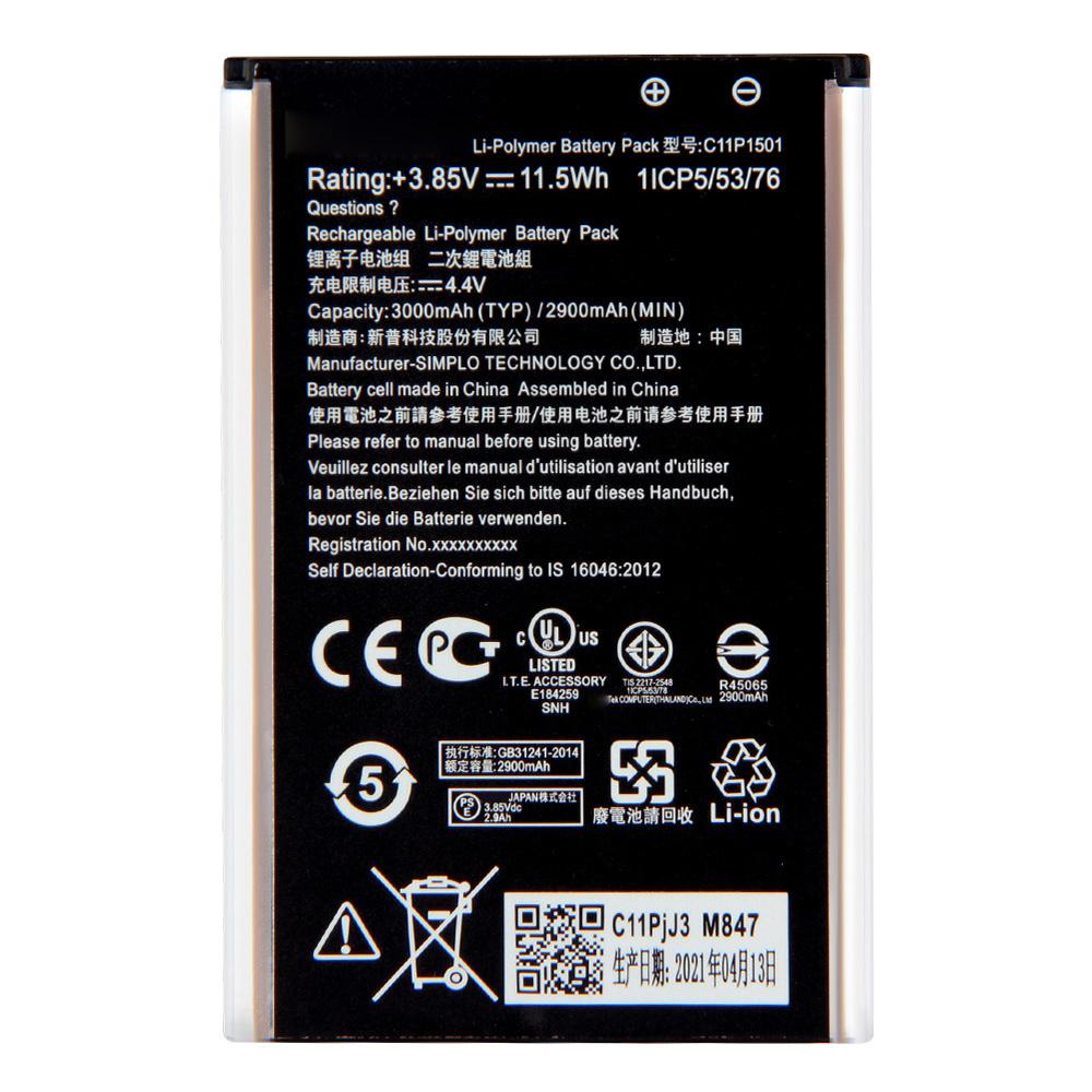 Batteria di Qualità Premium Per Asus Z00LD Z011D ZD551KL Z011D D551KL Z00UD C11P1501 3000mAh