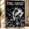 Final Fantasy Dark Fantasy Art D Printed Texture Poster Personalized Wall Art Retro Metal Tin Signs for Room Ornaments Decor
