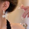 Exquisite Female Protagonist~ French Romantic Pearl Fringed Stud Earrings for Women, High-end Design Earrings, High-end Unique Earrings for Women