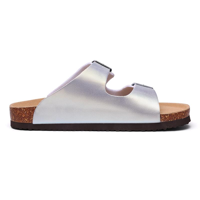 Fashion Shevalues Women's Cork Slippers Gradient Cork Flats Sandals High Quality Outdoor Beach Slides 2024 Fashion Casual Summer Slipper