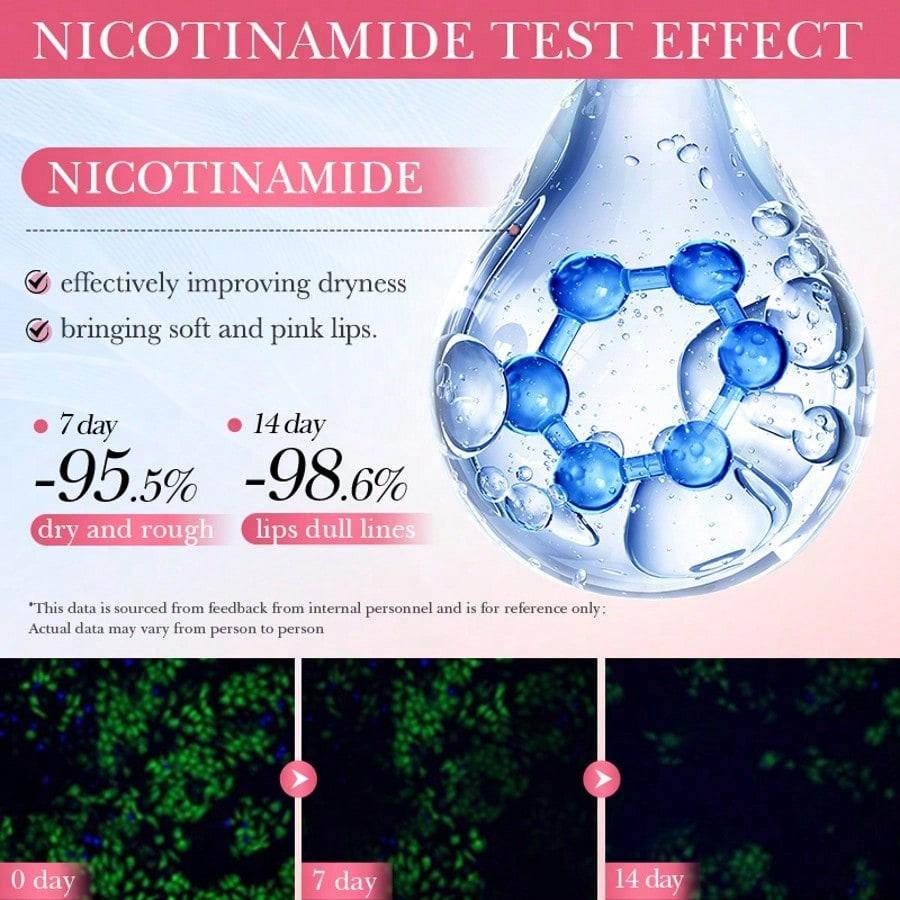 1pc Niacinamide Lip Mask, Anti-Cracking Moisturizing Lip Balm, Hydrating Lip Care, Improves Dryness