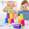 Training Game Classic Stacked Block Party Game Montessori Educational Intellectual Enlightenment Stacking Cup Speed Toy for Kids