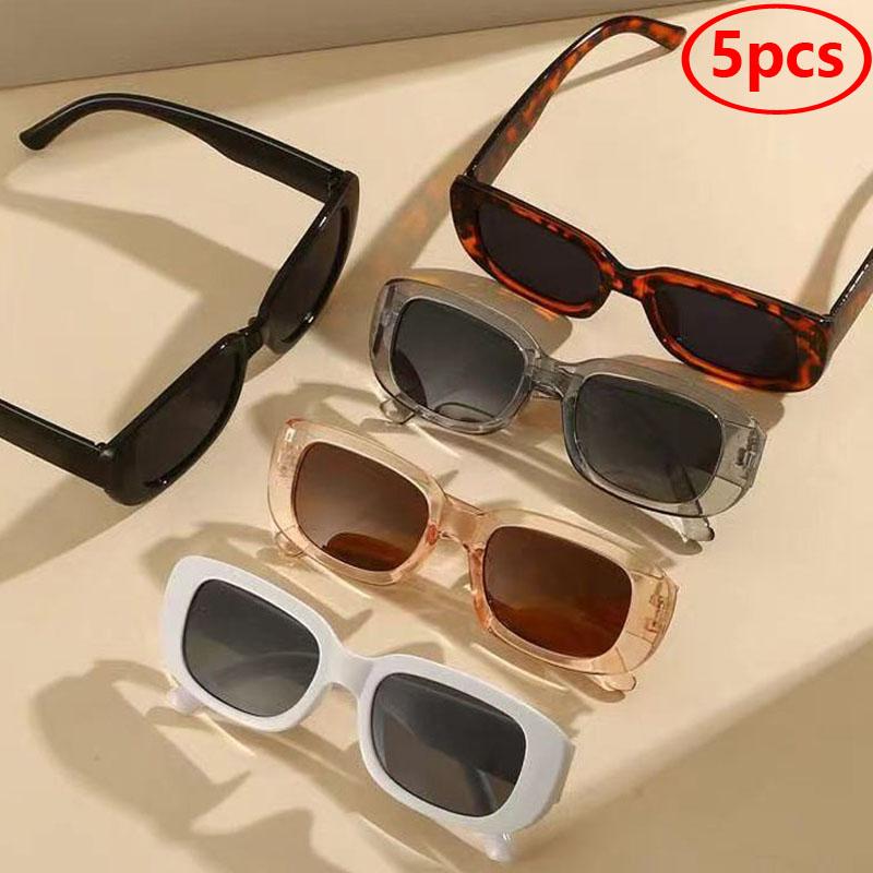 New Small Sunglasses Women Men Trendy Vintage Brand Designer Hip Hop Square Black Sun Glasses Female Eyewear Uv400