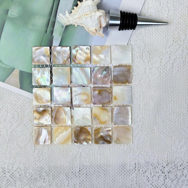 Set of 2 Shell Coasters Easy to Clean and Maintain Table Mats for Daily Use