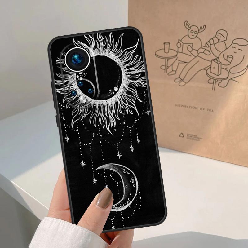 Schwarzer Mond Sterne Weltraum Astronaut Für Honor Magic 7 Lite 5 6 8 Pro Hülle Für Honor 400 200 90 70 50 X8c X8b X9a X9b X9c X9d Win