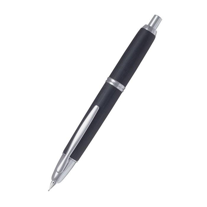 PILOT Capless Fountain Pen Wood Body F Fine(Extra Fine) Black FC25SKBF 18K Nib