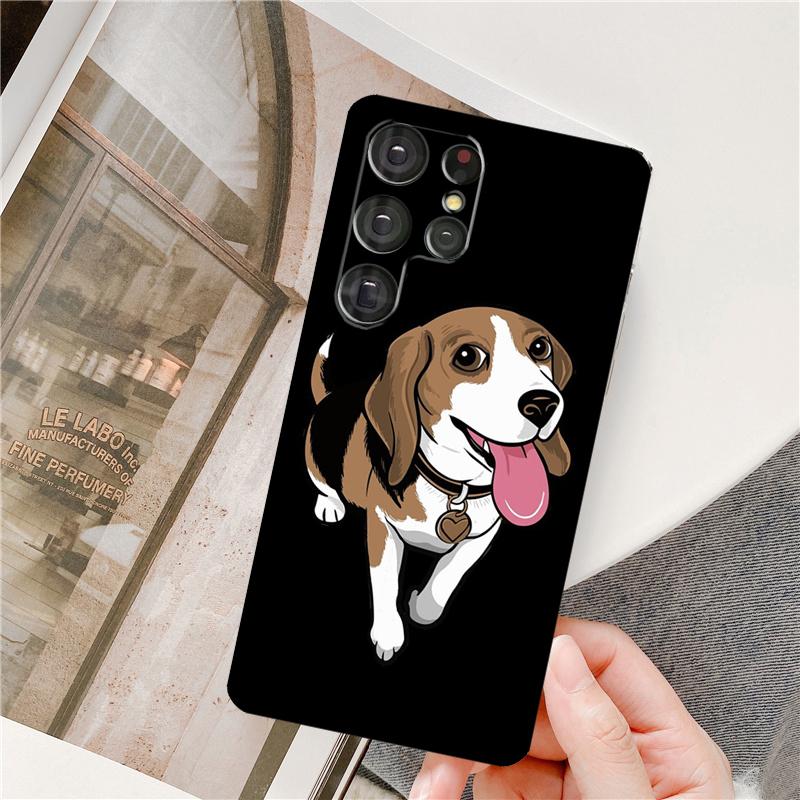 Cartoon Beagle Hund Handyhülle Für Samsung Galaxy S24 Ultra S9 S10 S20 S21 S22 S23 Plus S24 FE S25 Ultra Cover