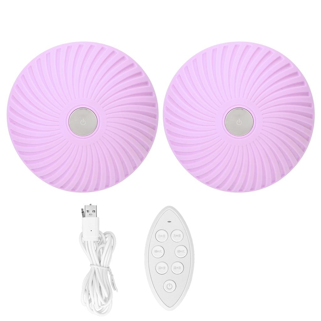 Electric Breast Massager 15 Gears Constant Temperature Hot Compress Wireless Chest Massage Machine