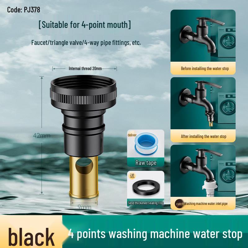 4/6-Minute Faucet Adapter & Spout Converter for Washing Machine Hose