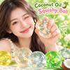 Slow Rising Coconut Oil Squishy Ball Clear Jelly Ball Quick-rebound Squeeze Toy  Office