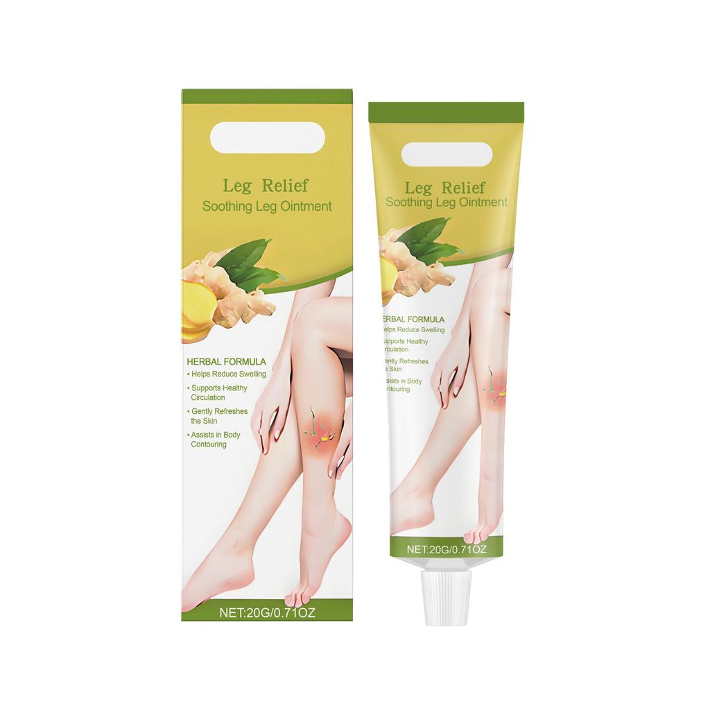 Leg Soothing Cream Relieves Soreness And Distension. Daily Muscle And Joint Care Massage Cream Reduces Fatigue.