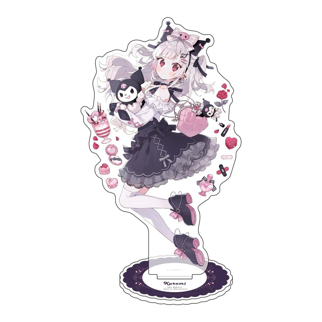 Eku Uekura x Sanrio Characters 05 Kuromi Character Acrylic Figure [Original Illustration]
