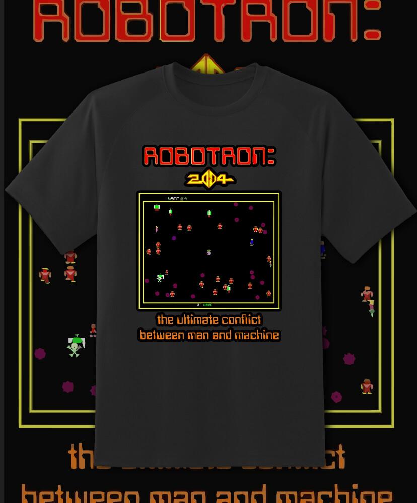 

Robotron 2084 Ретро Аркадная Игра Видеоигра Футболка Быстрая Доставка! 2XL