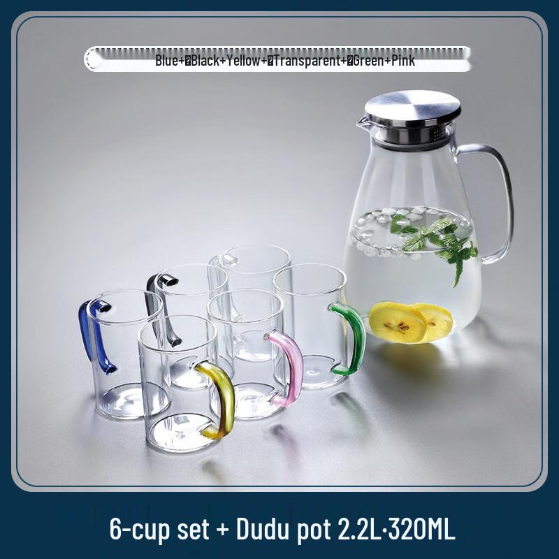 Handun High Borosilicate Glass Carafe & Mug Set