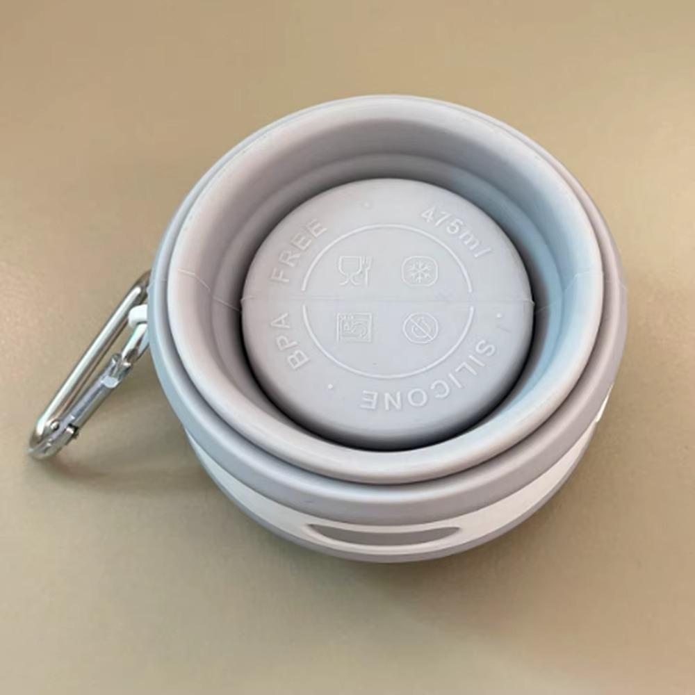 Retractable Hiking Cups Silicone Folding Drink Cups Collapsible Water Bottles  Travel Tools