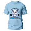 Funny Panda Gym Print T-Shirt Summer Tees for Men Women O-neck Casual Short Sleeve Weightlifting Installing Muscles Fashion Tops