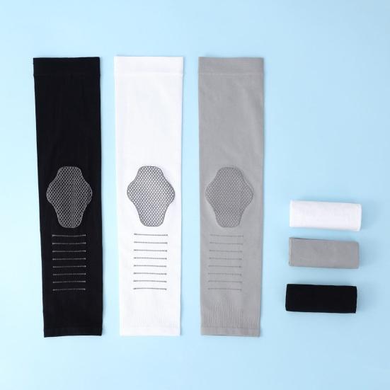 Cooling Arm Sleeves for Men Women, Breathable Ice Silk Arm Cover Sleeves, UV Sun Protection Sports Arm Sleeves, Compression Sleeves for Summer