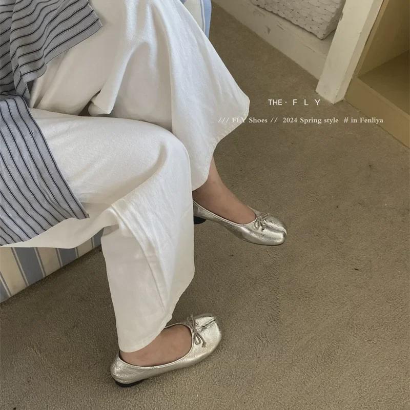 "Scarpe Trotter Comode con Dita Separate 2024 per Donna - Tacchi Spessi, Chic Casual"