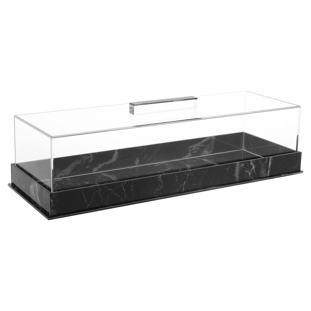 Rectangular Cake Packaging Box with Lid Acrylic Gift Box Wedding Birthday Party Muffin Cake Dessert Container Cake Stand Tray