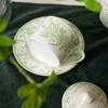 Pastoral Lily of The Valley Series Ceramic Dinner Plate Bone China Tableware Desktop Decoration Round Plate Home Decoration