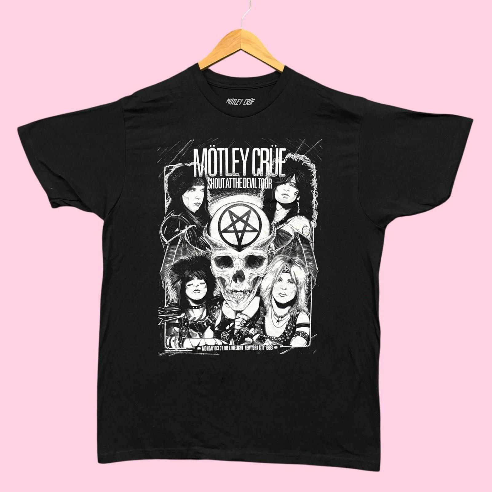 Motley Crue Shout at the Devil Tour Heavy Metal Band Tee XL XL