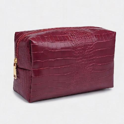 Moderne Neue PU-Leder Damen Kosmetiktasche Reißverschluss Große Kapazität Wasserdicht Reise Make-up Aufbewahrungstasche Organizer Koffer