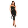 Missy Empire Womens/Ladies Cut Out Bandeau Bodycon Dress