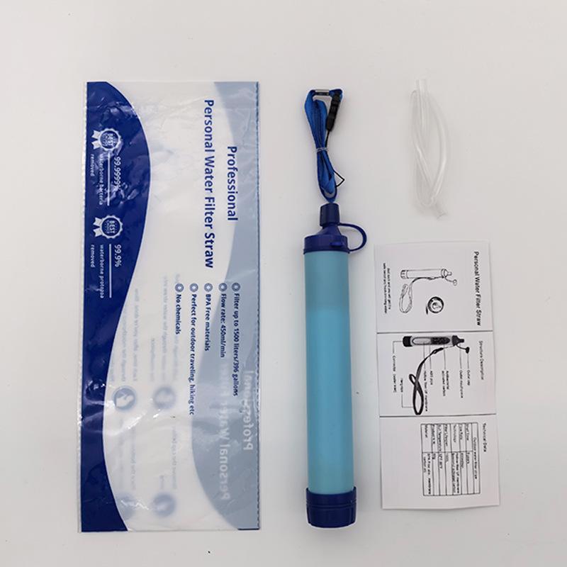 Outdoor Camping Notfall Wasserreinigung Strohhalm Wildnis Überleben Filter Für Camping Wandern Klettern Notfallausrüstung