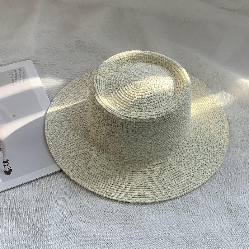 Spring and Summer New Light Board Straw Hat Men's Outdoor Leisure Versatile Sun Hat Children Travel Vacation Beach Hat
