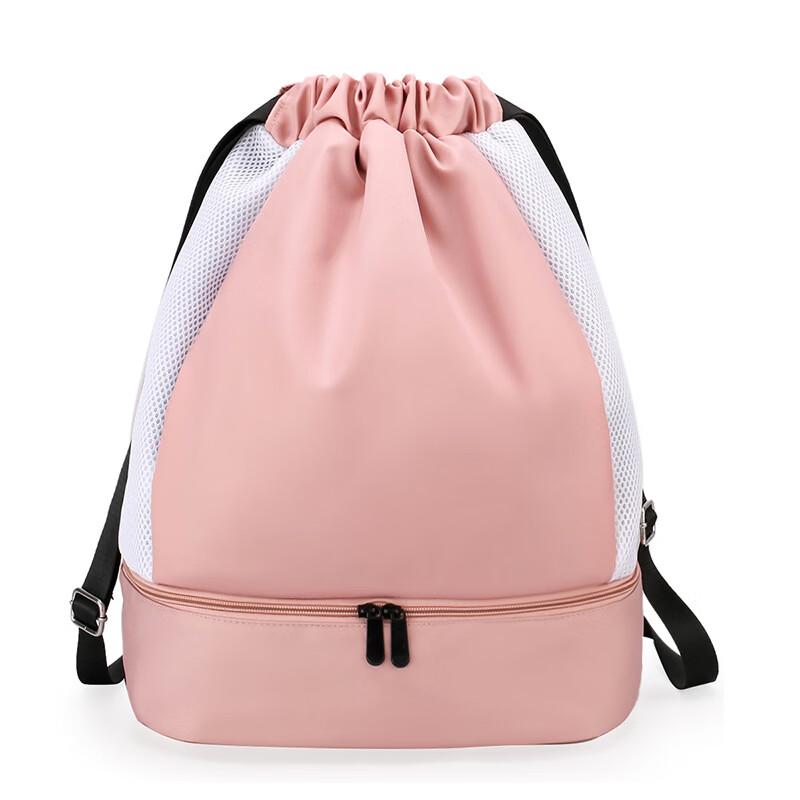 Lishen Sports Drawstring Backpack with Shoe Compartment