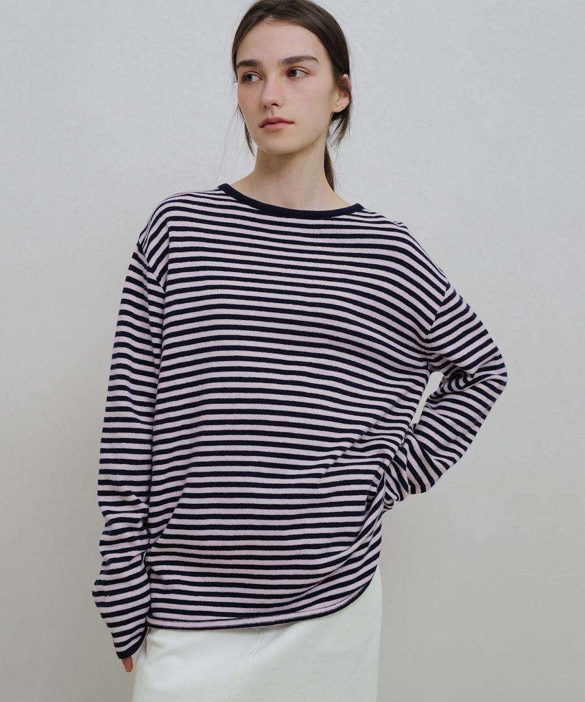 ANDNEEDS Meg Stripe Knit (Pink)