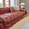 Vintage Style All Season Thickened Cat Scratch Resistant Sofa Cover Pad Set Blanket