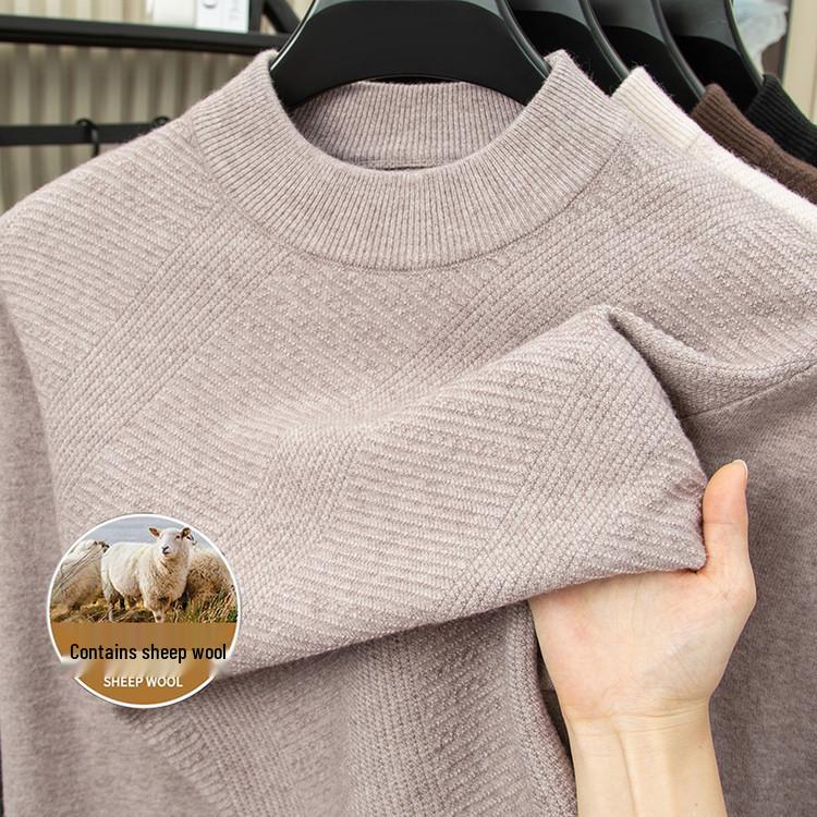 

Мужской кардиган из смесовой шерсти, вязаный, 500 г - Мода Зима/Осень 2025 2XL верблюд