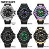 Sanda Men's Waterproof Multifunctional Tactical Luminous Sports Watch