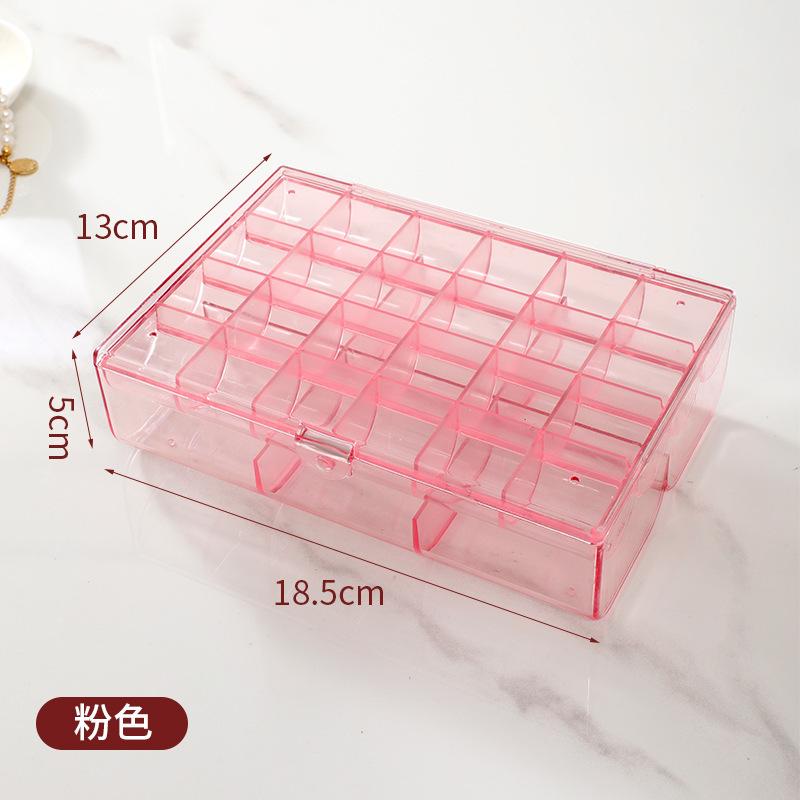 Luxury Ring Earring Organizer Dust-Proof Moisture-Proof Necklace Jewelry Storage Box Lid Double-Layer Divided Jewelry