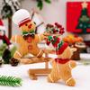 1Piece Christmas Decorations Creative Gingerbread Man Doll Pendant Yellow Doll Party Christmas Tree Pendant