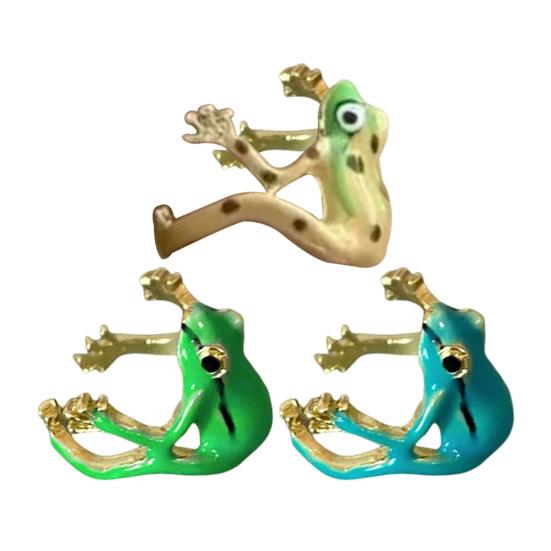 1/3Pcs Frog-Shaped Ring Set Alloy Electroplated Finger Ring Festivals Parties Dates Gatherings Accessories