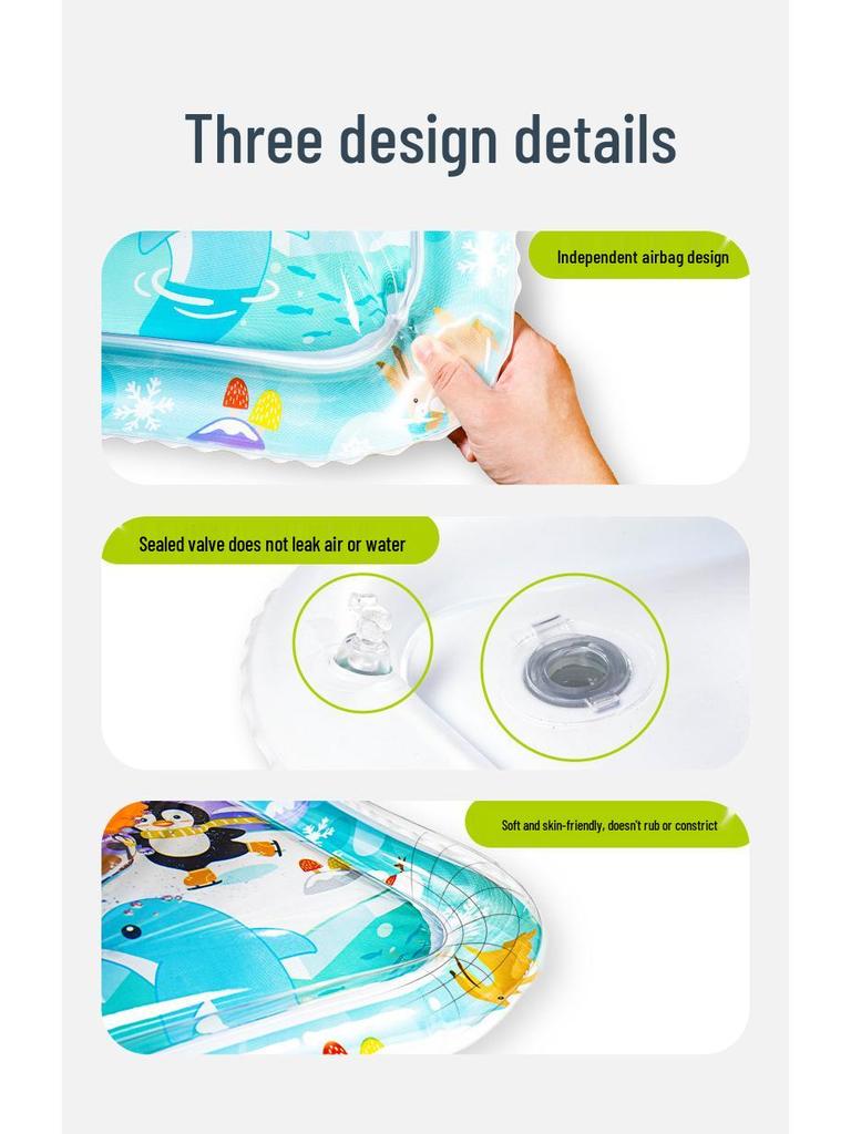 Jollybaby Baby Crab Crawling Water Mat for 0-1 Year Olds