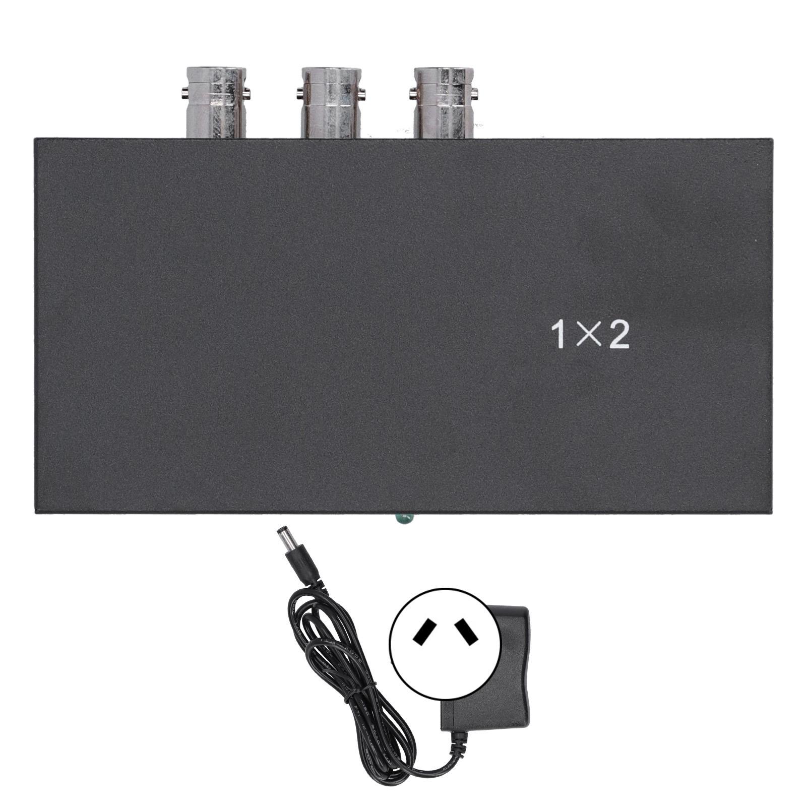 

SDI Splitter Distributor Adapter 1 in 2 Out 1080P Support SDHD3GSDI with LED Indicator UK Plug