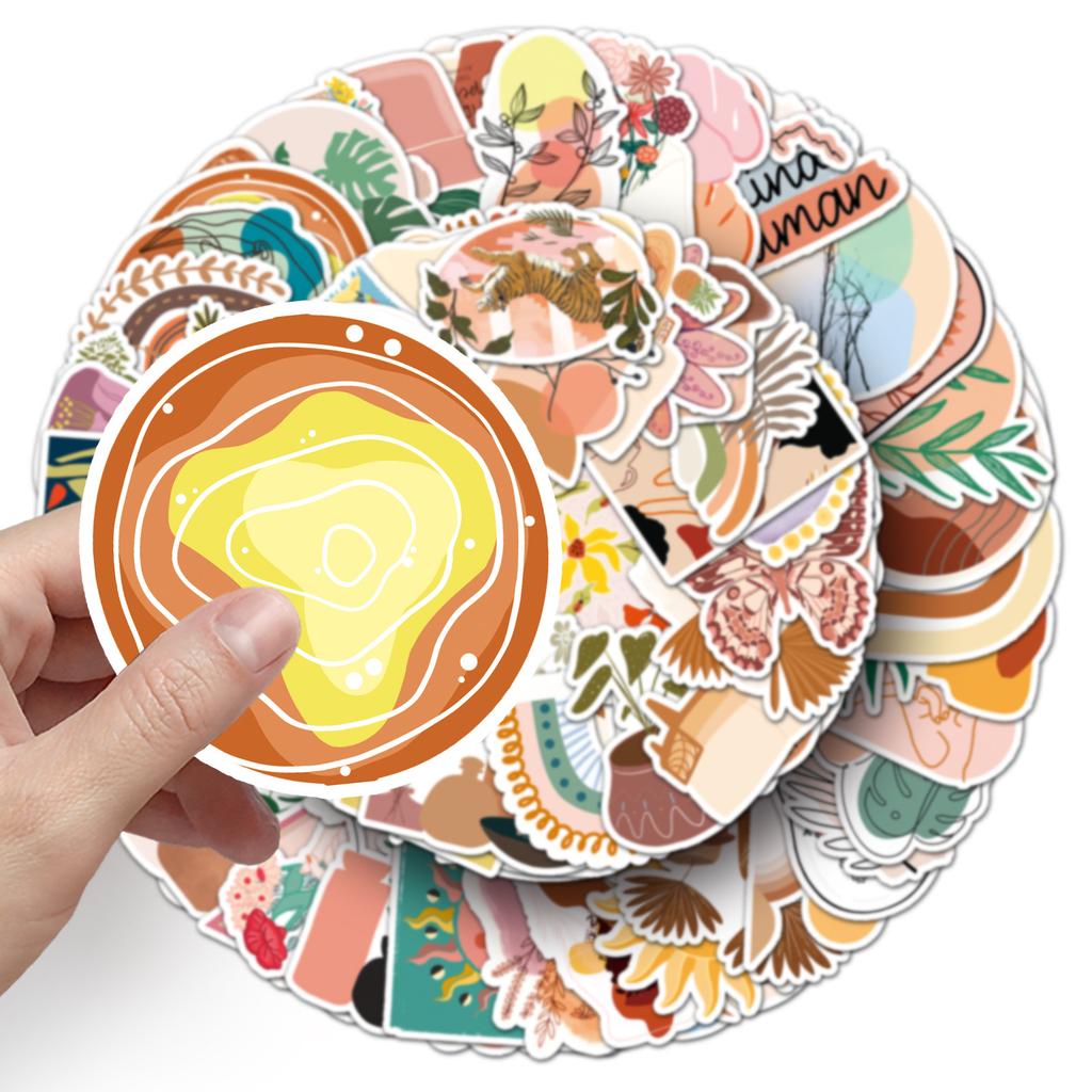 100 Pictures of Graffiti Personalized Small Fresh Guka DIY Mobile Phone Case Suitcase Stickers Waterproof