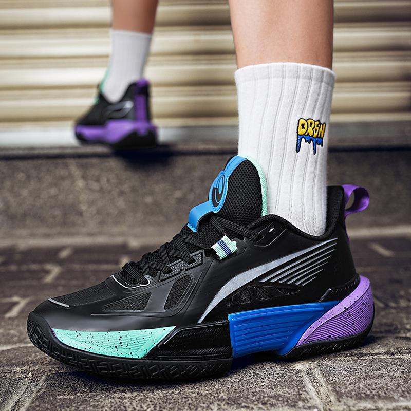 

New basketball shoes men s high-top boots breathable, non-slip, wear-resistant and shock-absorbing middle school students sneakers cement flo 36