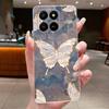 For Honor 400 Smart 5G Case Honor X7d 4G 5G Cover Clear Luxury Fashion Butterfly Flower Soft TPU Silicone Transparent Phone Case