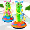 Interactive Caterpillar Musical Toy with Rotating Base and Light-Up Features for Children Educational Entertainment Playset